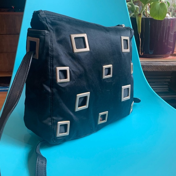 Vintage Prada Black Satin Art Deco Bag -100% Authentic & Great Condition! - Picture 7 of 14